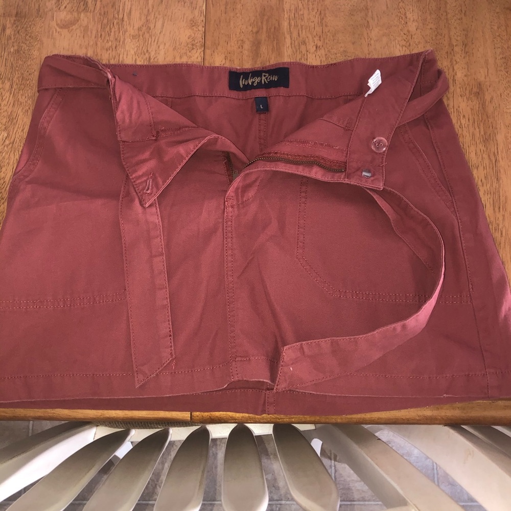Indigo rein skirt